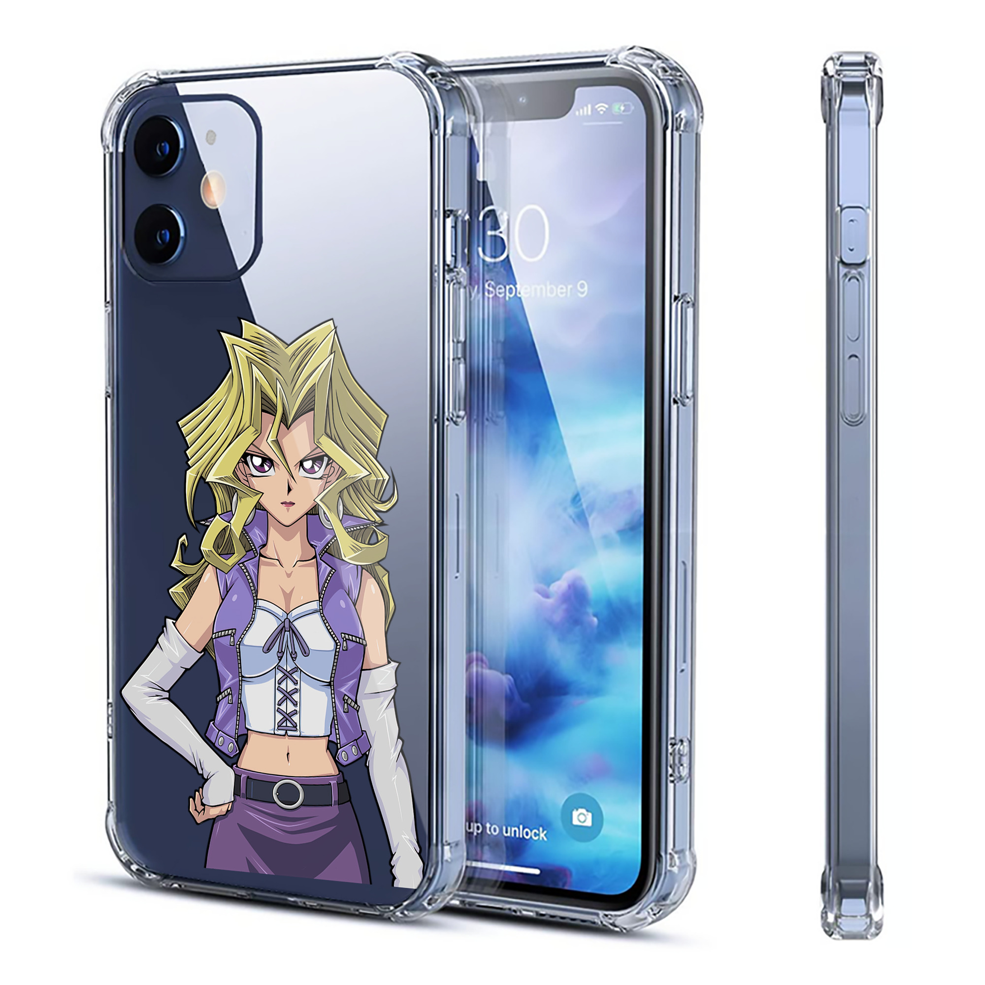（画像用） 遊☆戯☆王 Yu-Gi-Oh! 【iPhone 12シリーズ対応】透明スマホケース（クリアソフトケース）